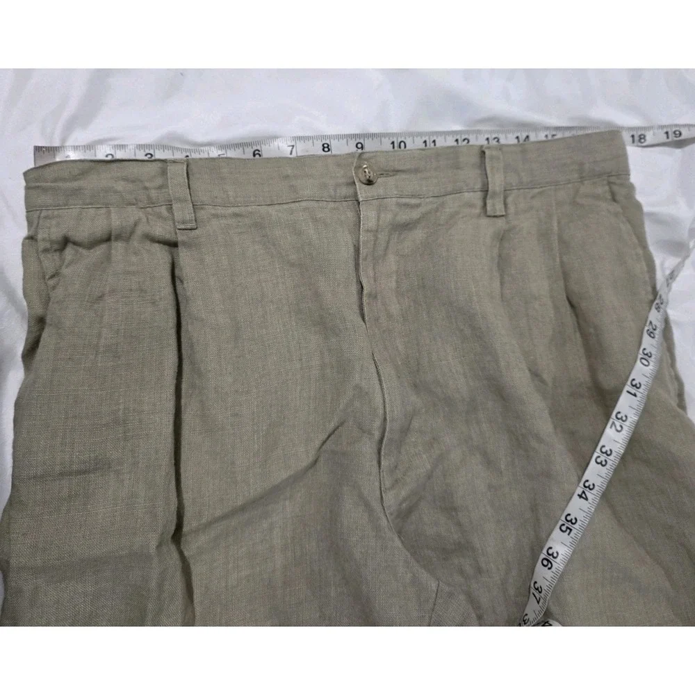 Banana Republic Mens Linen Shorts Size‎ 35 Tan Business Casual